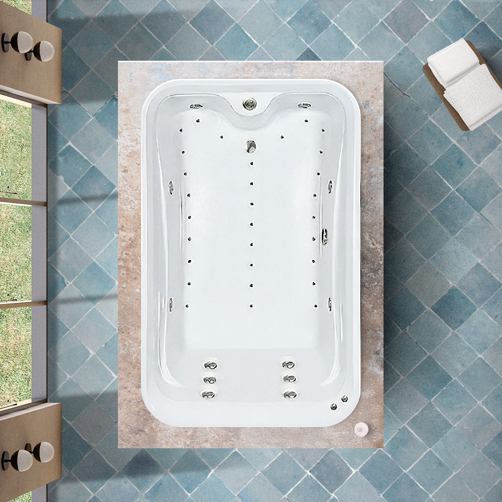 72x48 Premier Whirlpool and Air Bath Combination Tub