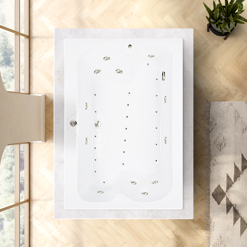 60x48 Premier Whirlpool and Air Bath Combination Tub