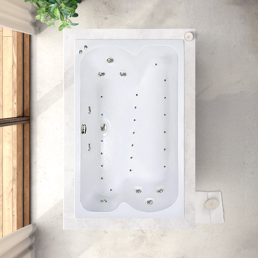 60x43 Whirlpool and Air Bath Combination Tub