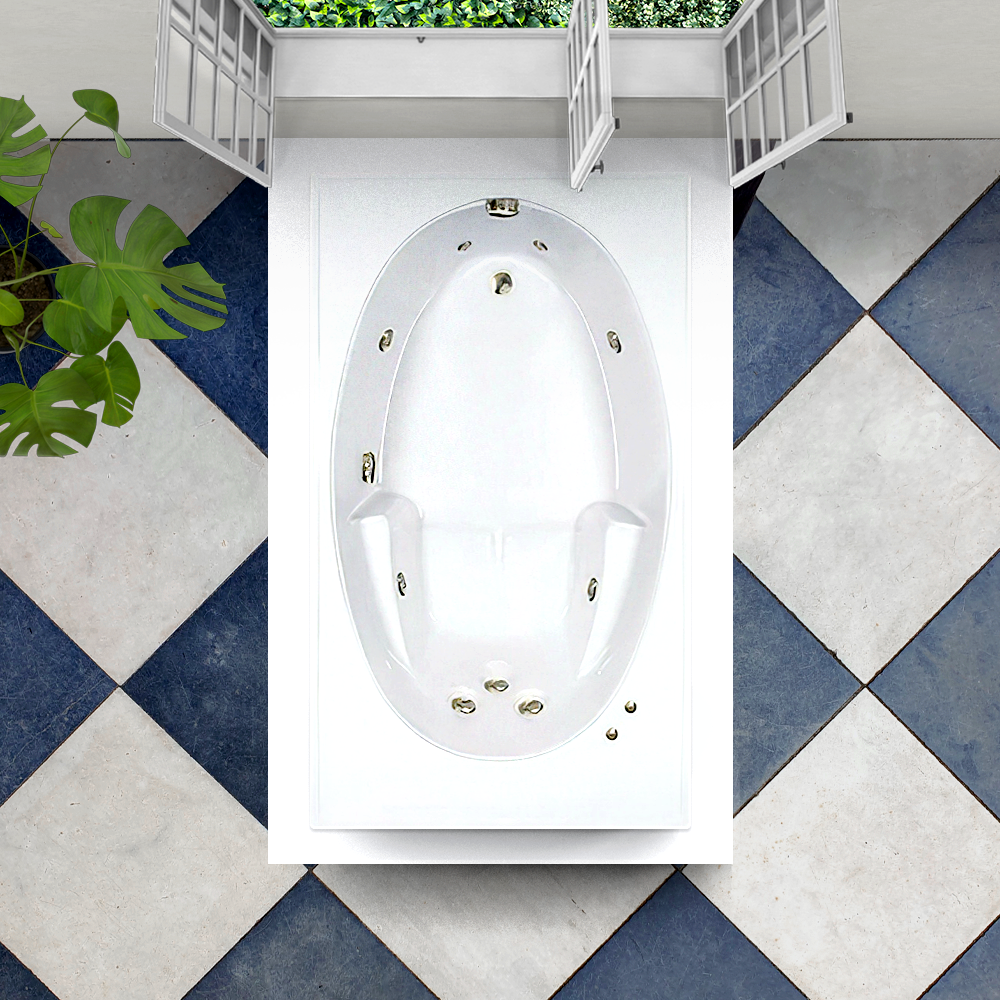 72x42SW Whirlpool Bathtub