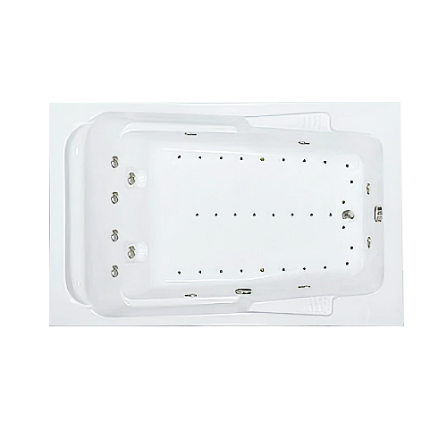 72x48 Whirlpool and Air Bath Combination Tub