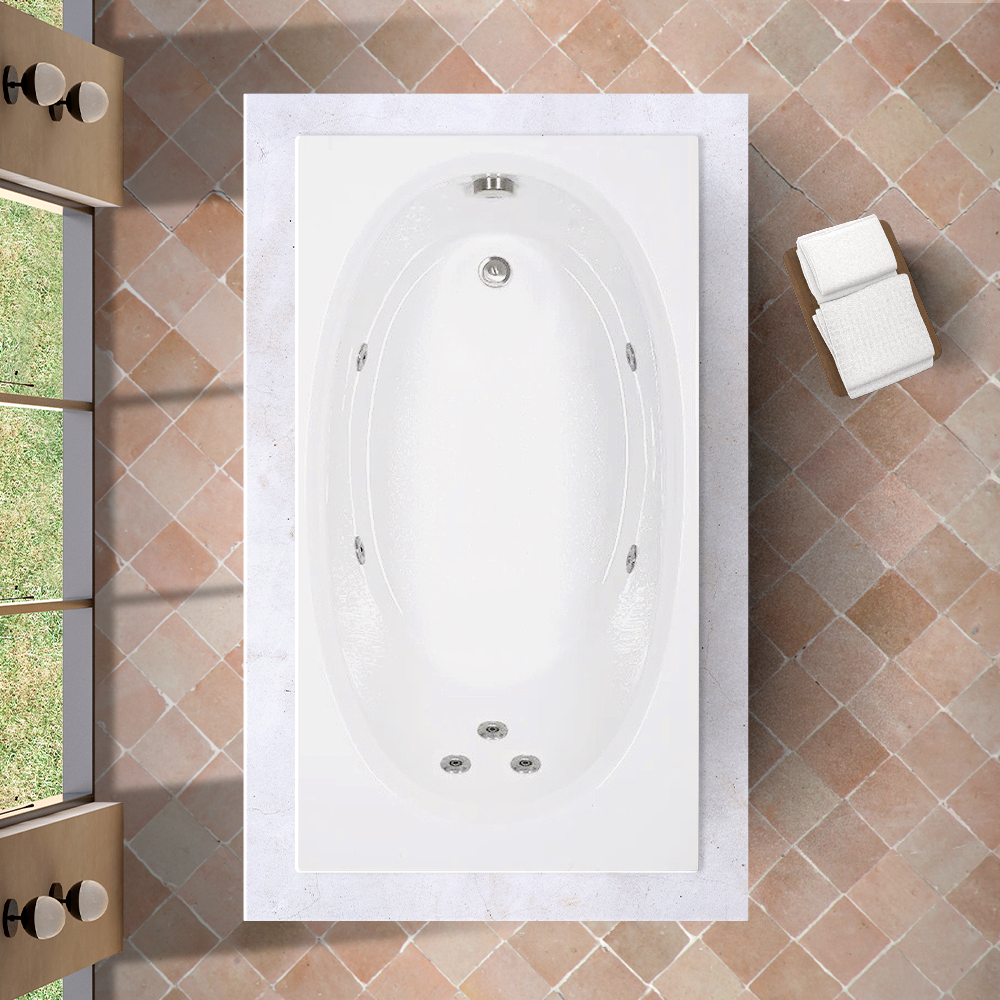 60x32OV Whirlpool Tub