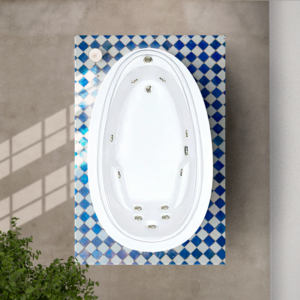72x44 Premier Whirlpool Bathtub