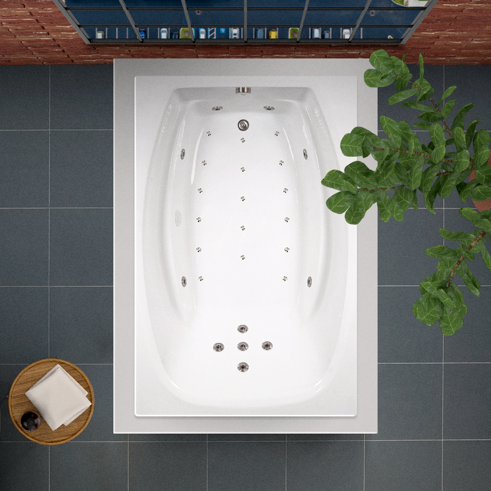 72x48 EW Whirlpool and Air Bath Combination Tub
