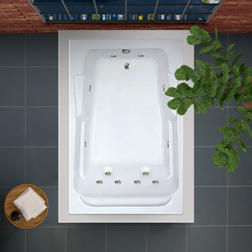 72x48 Whirlpool Bathtub
