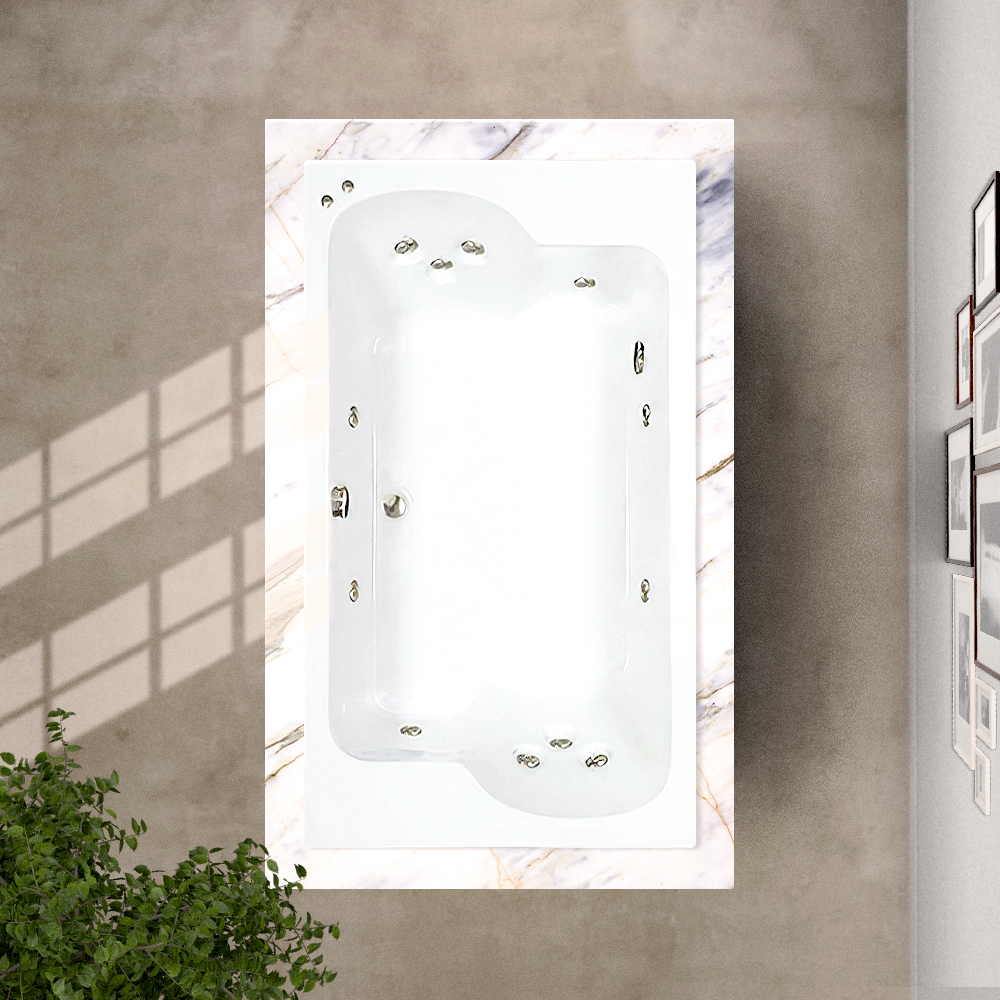 72x43 Whirlpool Bathtub