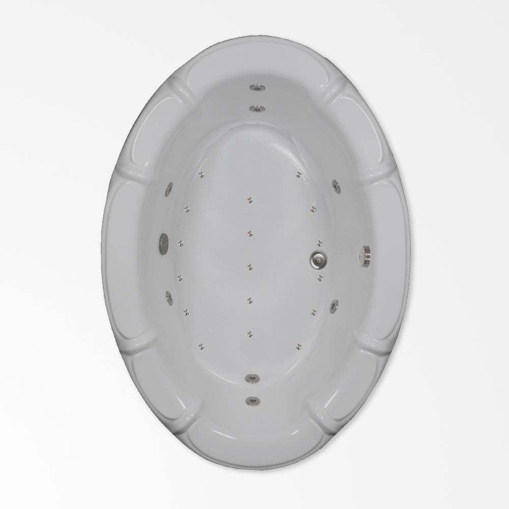 68x48 OV Whirlpool and Air Bath Combination Tub