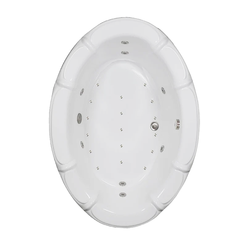 68x48 OV Whirlpool and Air Bath Combination Tub