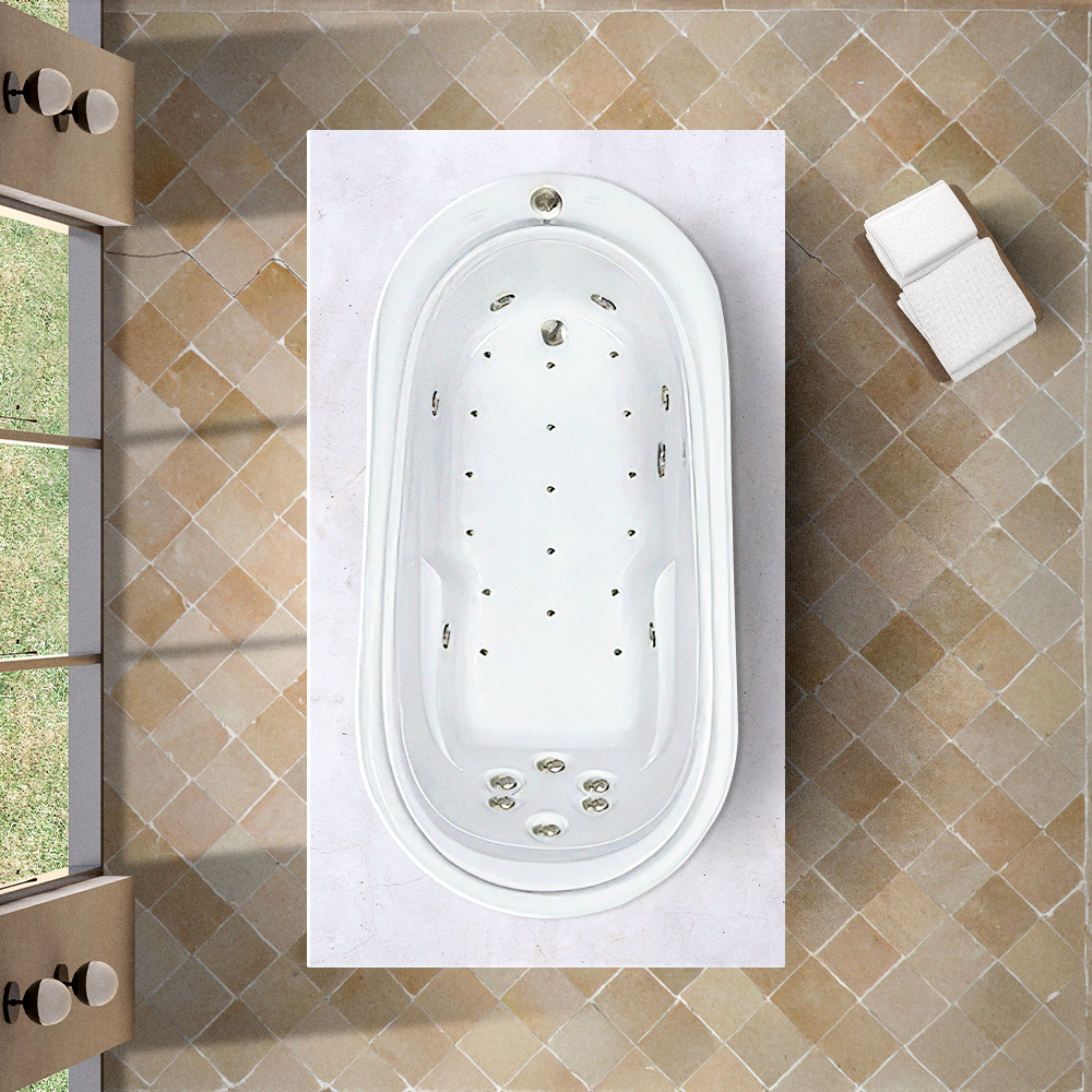 72x37 Premier Whirlpool and Air Bath Combination Tub