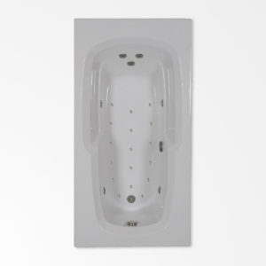 60 by 36 Whirlpool and Air jetted bath combo