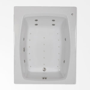 60 by 48 Whirlpool and Air jetted bath combo tub