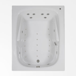 60 by 48 Whirlpool and Air bath combination tub